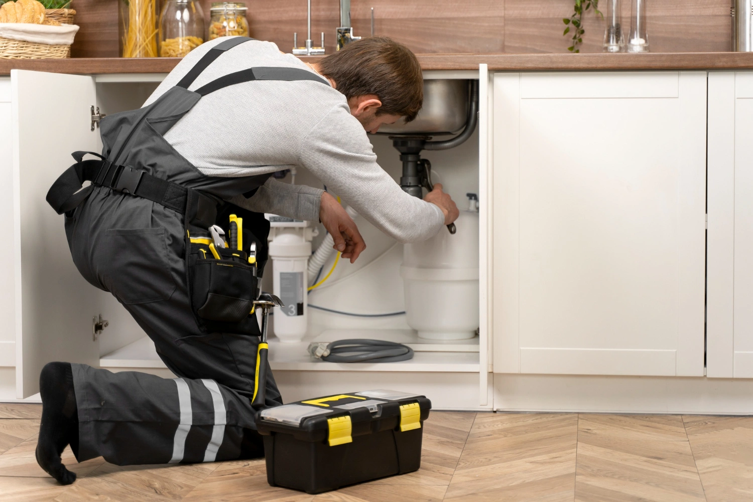 Professional plumber from Plumbing Champions fixing in Penhook VA
