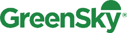 GreenSky logo with the word "GreenSky" in bold green letters, featuring a half-circle above the "y" and a registered trademark symbol.